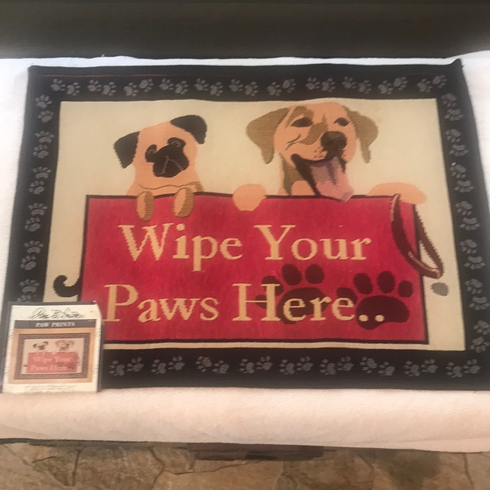 Park B Smith Accent Rug Paw Prints Accent Rug